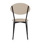 Cadeira Fixa Estofada Vintage Elipse Com 4 Unidades Areia Lig