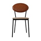 Cadeira Fixa Estofada Vintage Elipse Com 4 Unidades Areia Lig