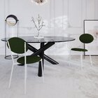 Cadeira Fixa Estofada Vintage Elipse Verde Musgo/branco Fosco