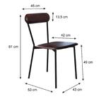 Cadeira Fixa Estofada Vintage Emília