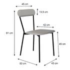 Cadeira Fixa Estofada Vintage Emília