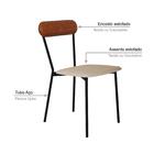 Cadeira Fixa Estofada Vintage Emília