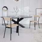 Cadeira Fixa Estofada Vintage Emília Areia/preto