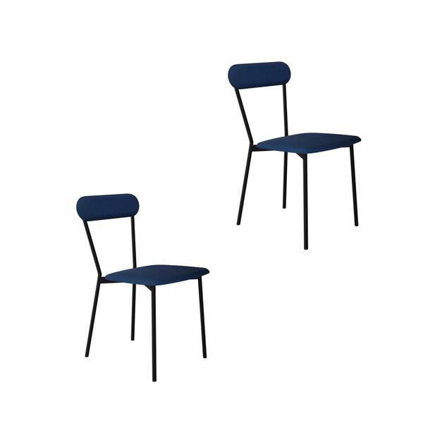 Cadeira Fixa Estofada Vintage Emília C/02 Un.