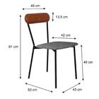 Cadeira Fixa Estofada Vintage Emília C/02 Un.