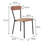 Cadeira Fixa Estofada Vintage Emília C/02 Un.