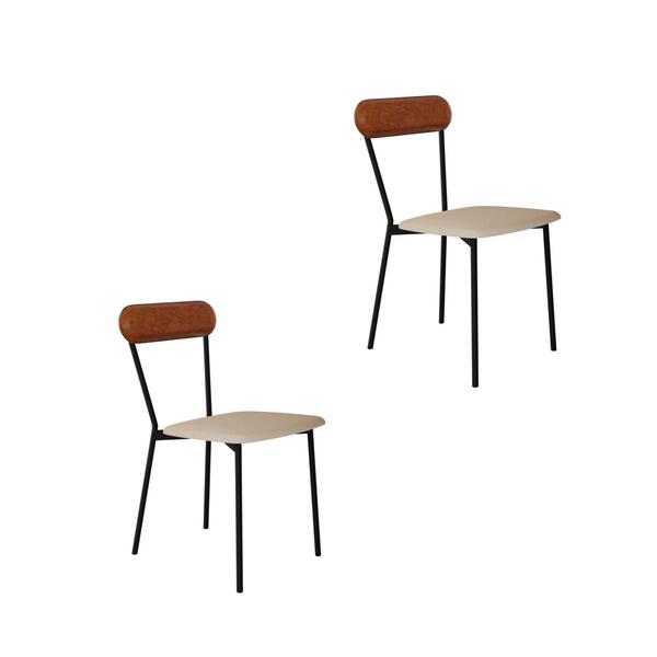 Cadeira Fixa Estofada Vintage Emília C/02 Un.