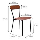 Cadeira Fixa Estofada Vintage Emília C/02 Un.