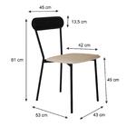 Cadeira Fixa Estofada Vintage Emília C/04 Un.