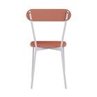 Cadeira Fixa Estofada Vintage Emília C/04 Un. C/pés Brancos.