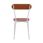 Cadeira Fixa Estofada Vintage Emília C/04 Un. C/pés Brancos.