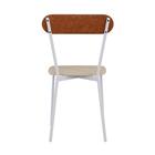 Cadeira Fixa Estofada Vintage Emília C/04 Un. C/pés Brancos.