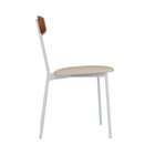 Cadeira Fixa Estofada Vintage Emília Com 2 Unidades Areia/bra