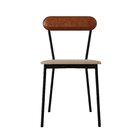 Cadeira Fixa Estofada Vintage Emília Com 2 Unidades Areia/car