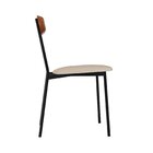 Cadeira Fixa Estofada Vintage Emília Com 2 Unidades Areia/car