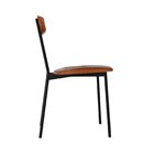 Cadeira Fixa Estofada Vintage Emília Com 2 Unidades Caramelo/