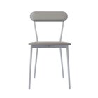 Cadeira Fixa Estofada Vintage Emília Com 2 Unidades Off White