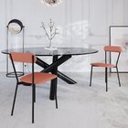 Cadeira Fixa Estofada Vintage Emília Com 2 Unidades Terra/pre