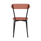 Cadeira Fixa Estofada Vintage Emília Com 2 Unidades Terra/pre