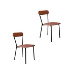 Cadeira Fixa Estofada Vintage Emília Com 2 Unidades Tulipa Ro