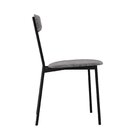 Cadeira Fixa Estofada Vintage Emília Com 4 Unidades Cinza/pre