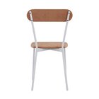 Cadeira Fixa Estofada Vintage Emília Com 4 Unidades Nude/bran