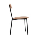 Cadeira Fixa Estofada Vintage Emília Com 4 Unidades Nude/pret