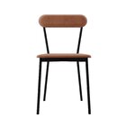 Cadeira Fixa Estofada Vintage Emília Com 4 Unidades Nude/pret