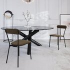 Cadeira Fixa Estofada Vintage Emília Preto