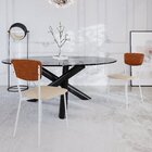 Cadeira Fixa Estofada Vintage Retrô Areia/caramelo/branco