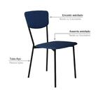 Cadeira Fixa Estofada Vintage Retrô C/02 Un.