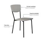 Cadeira Fixa Estofada Vintage Retrô C/02 Un.