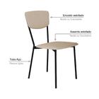 Cadeira Fixa Estofada Vintage Retrô C/02 Un.