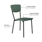 Cadeira Fixa Estofada Vintage Retrô C/04 Un.