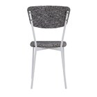 Cadeira Fixa Estofada Vintage Retrô Com 2 Unidades Prata/bran