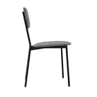 Cadeira Fixa Estofada Vintage Retrô Com 2 Unidades Prata/preto