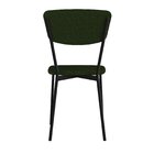 Cadeira Fixa Estofada Vintage Retrô Com 2 Unidades Verde Musg