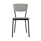 Cadeira Fixa Estofada Vintage Retrô Com 4 Unidades Off White/