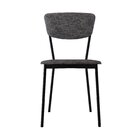 Cadeira Fixa Estofada Vintage Retrô Com 4 Unidades Prata /pre