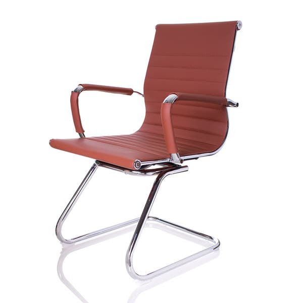 Cadeira Fixa Interlocutor Charles Eames Esteirinha 11a Caramelo | Leroy ...