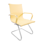 Cadeira Fixa Interlocutor Charles Eames Esteirinha 11a Creme