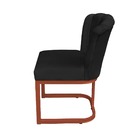 Cadeira Flor Base Industrial Cobre Veludo - Vallisa Decor Pre