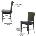 Cadeira Florata Em Corda Náutica E Alumínio Para Jardim, Chác