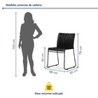 Cadeira Fronteira  Preto