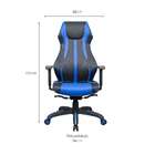 Cadeira Gamer Blitz Preta E Azul