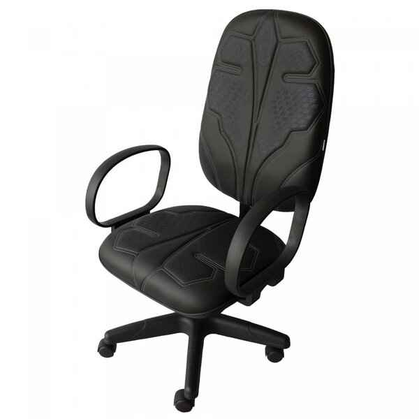Cadeira Gamer Braço Corsa Lotus Ecoflex Costura Azul