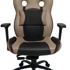 Cadeira Gamer Com Almofada Linha Gamer Racing Bege