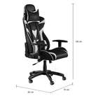 Cadeira Gamer Competence Preta E Branca