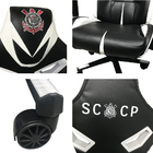 Cadeira Gamer Corinthians Giratoria Preto/branco