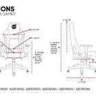 Cadeira Gamer Dazz Nations Brasil Com Apoio De Braço - Azul/a